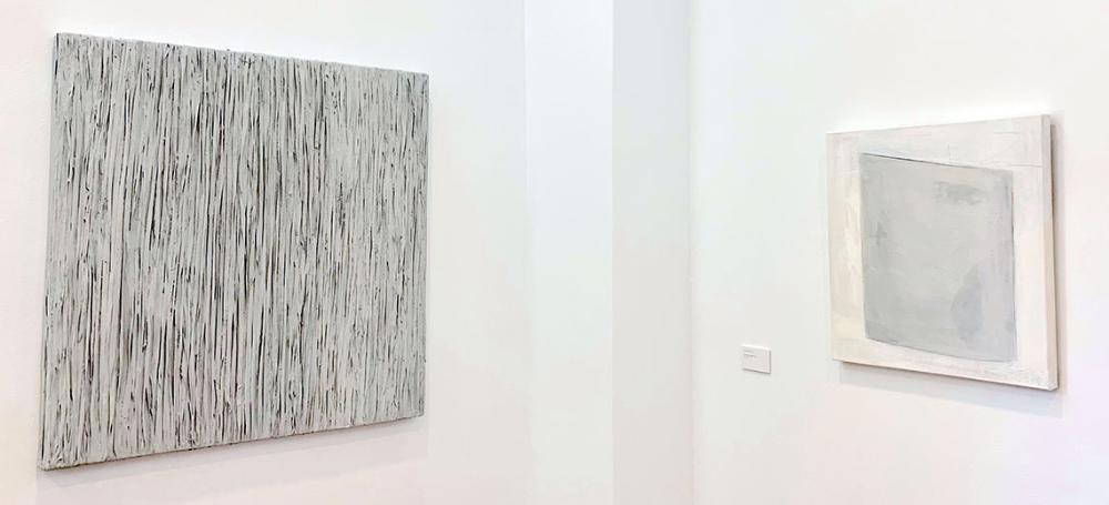 Imagen Els blancs i grisos de María Catalán a l’avantsala del saló de Plens de l’Ajuntament d’Eivissa